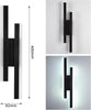 Led Wall Lights Indoor 16W, Modern Classy Long Led Wall Light 6500K Cool White, Creative Parallel Lines Design Wall Sconce Light, Wall Lamps for Bedroom Living Room Corridor Hallway