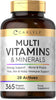 Multivitamin Tablets | 365 Count | with 28 Essential Vitamins and Minerals for Men and Women | Vegan Supplement | by