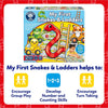 My First Snakes & Ladders Game for Kids - Large Toddler Games w/Giant Colourful 3D Playing Pieces - Children's and Kids Board Games Age 3-6 Years - For 2-4 Players