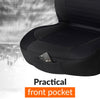 Black Car Seat Covers Front Pair | Universal Cover Set for Driver and Passenger Seats + Headrest | Interior Accessories for Women and Men