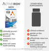 Active Iron Men | 30 Iron Capsules & 30 Multivitamin Tablets | Iron Supplement with Zinc, Vitamin C, D and High Dose B Vitamins | 1-Month Supply