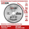 Saxton TCT Circular Fine Cutting Wood Saw Blade 216mm x 30mm Bore x 100T Compatible with Bosch Makita Dewalt