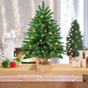 Small Christmas Tree with Lights, 60cm/2ft Christmas Tree with 40 LED Lights Artificial Table Top Christmas Tree Miniature Pine Xmas Tree for Home Office Desk Indoor Christmas Decorations