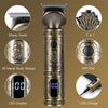 Beard Trimmer Kit Professional Hair Clipper Trimmer Zero Gapped T-Blade Trimmer Electric Shaver Razor Nose Body Trimmer for Men Cordless Grooming Kit 7 in 1