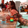 Portable Bluetooth Speaker with Lights, Night Light LED Wireless Waterproof Speaker, Multicolor LED Auto-Changing, Micro SD Card TWS Wireless Stereo Pairing, for Outdoor, Travel, Home