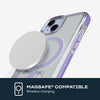 Tech 21 Evo Crystal Kick case for iPhone 15 - Compatible with MagSafe - Impact Protection Case - Lilac