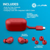 Go Air Pop+ True Wireless Earbuds, In Ear Headphones, Bluetooth Earphones, 35H Playtime Ear Buds, Bluetooth Earbuds with Microphone, USB-C Charging Case, Multipoint, EQ3 Sound, Rose