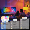 Alexa Light Bulbs 12W 1280LM, Bluetooth Smart Bulb Colour Changing, 16 Million RGB Colours + Warm to Daylight White Dimmable, B22 Bayonet Led Bulbs by APP and Voice Control (4 Pack)