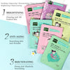 Face Masks Skincare Set for Girl, Pamper Sets For Teenage Girls, Natural Home Spa Treatment Mask, Hydrating Face Mask Gift Sets For Women, Day Night Sheet Mask Deep Cleaning, Oil Contral - 12PCS