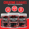 Creatine 120 Gummies Max 5000mg for Men and Women Creatine Monohydrate with Added Magnesium - Chewable Gummies, Strawberry Flavour (1 Month Supply)