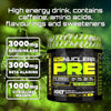 TNT Nuclear Pre Workout – Pre Work Out Energy Drink| L-Citrulline, Beta Alanine, Caffeine for Pump, Endurance & Focus - 40 Servings Mixed Candy, Vegan (Apple Drops)