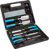 8-Piece Woodworking Wood Chisel Set for Carving with Honing Guide, Sharpening Stone and Storage Case, 1/4" - 1-1/2"