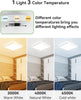 24W 2400LM 29CM LED Ceiling Light, 3000K/4000K/6500K Bathroom Lights IP44 Waterproof, Square Flush Ultra Thin Ceiling Lighting for Kitchen Bedroom Toilet Hallway Office