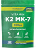 Vitamin K2 MK7 600mcg | 120 Tablets | High Strength Vitamin K2 Menaquinone MK-7 Supplement | Suitable for Vegans | Letterbox Friendly Packaging | by Horbaach