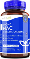 NAC N-Acetyl-Cysteine 600mg – 150 Vegan Capsules – 5 Months Supply of NAC Supplement – High Bioavailability and No Fillers or Binders - N Acetyl Cysteine Amino Acid – Made in The UK by