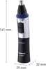 ER-GN30 Wet & Dry Electric Facial Hair Ear and Nose Hair Trimmer for Men, Battery-Powered with 90 min operation, Black