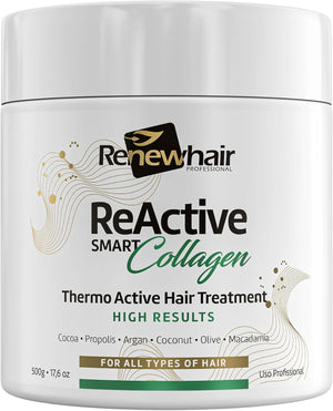 REACTIVE COLLAGEN Mask Hair treatment Expert Silk 500g COLLAGEN,ARGAN,COCOA,MACADAMIAS Silky Smooth & Frizz Free Hair