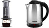 Coffee and Espresso Maker - 1 to 3 Cups Per Pressing,Black & Geepas Electric Kettle, 1500W | Stainless Steel Cordless Kettle | Boil Dry Protection & Auto Shut Off | 1.8L Jug Kettle