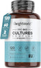 Bio Cultures Complex Probiotics & Prebiotics - 60 Billion CFU - 2 Months Supply - 120 Vegan Probiotic Complex Capsules for Adults - 20 Gut-Friendly Bacterial Cultures Like Lactobacillus Acidophilus