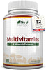 Multivitamin Tablets for Men & Women - 365 Tablets - 1 Year Supply - 25 A-Z Multivitamins & Minerals Including Iron, Zinc & Vitamin D - One a Day - Made in The UK -