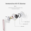 Wireless Earbuds, Bluetooth 5.3 Headphones in Ear with HiFi Stereo Deep Bass, 4 ENC Noise Cancelling Mic Wireless Earphones 40H Playtime, Bluetooth Earbuds Dual LED Display, IP7 Waterproof, Rose Gold