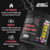 Shred X Fat Burner - ABE All Blak Everything Fat Burner, Thermo Weight Management (300g - 30 Servings) (Strawberry Kiwi)