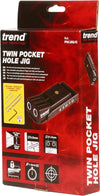 Twin Pocket Hole Jig with HSS Drill Bit & Depth Setting Collar, Square Drive Bit & Pocket Hole Screws Selection, PH/JIG/C