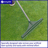 Grass Rake for Artificial Grass, Garden Tools and Equipment, Fake Grass Brush L110-150cm- Fully Guaranteed