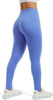 Women's Seamless Gym Leggings - Tummy Control, High Waisted Compression Yoga Pants Sports Leggings - 25/28 Inches