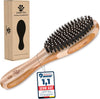 Bamboo Combi Dog Brush & Cat Brush | Smoothing and Detangling | Short Suitable for Medium Length Fur | Dog Comb for Undercoat I + Care Manual