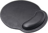 Mouse Pad Leather Wrist Rest Support, Ergonomic Memory Foam Mouse Wrist Rest Pad with Non-Slip Rubber Base, Durable & Comfortable Mousepad for Computer Pain Relief at Home, Office, Work Travel, Black