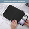 12.9" Tablet Sleeve Padded Carrying Case for iPad Pro 12.9" M2 6/5/4th/3rd Gen, iPad Pro 13" M4, iPad Air 13", Galaxy Tab S9 FE+/S9+/S8+/S7 FE/S7+ 12.4", Surface Pro 8/7/6/5/4/X 12.3", Black