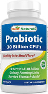 Probiotic 10 Strains 30 Billion Shelf Stable 60 Vcaps … (60 Count (Pack of 1))