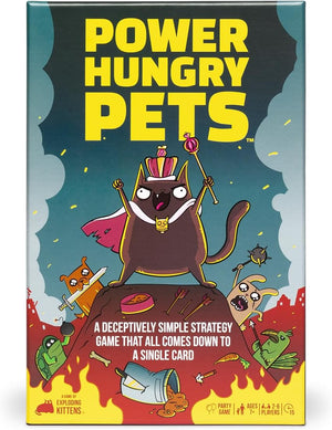 Power Hungry Pets by  - 2-6 Players - Ages 7+ - 15 Minutes to Play - Strategic and Simple Card Game - Party Game, Family Game Night, Kid and Adult Card Game