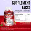 Creatine Monohydrate Gummies 4000mg for Men & Women - 60 Chewable Creatine Gummies Strawberry Flavoured Creatine | Pre Workout Gym Supplement| Keto | Vegan | (1 Months Supply) (1)