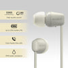 WI-C100 Wireless In-ear Headphones - Up to 25 hours of battery life - Water resistant - Built-in mic for phone calls - Voice Assistant compatible - Reliable Bluetooth® connection - Taupe