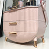 Makeup Storage Organiser with Clear Lid, Skincare Organiser Drawers Beauty Holder Cosmetic Organisers for Bathroom, DressingTable Organiser Dustproof Waterproof, Pink