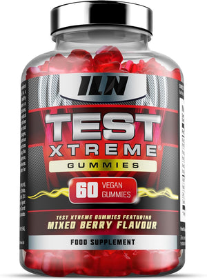 Test Xtreme Gummies for Men (60 Gummies) - High Strength Booster for Men - Mixed Berry Flavour - Features Maca, Ginseng, Zinc and Selenium - Sugar Free & Vegan Suitable