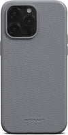 Leather Case Cover for iPhone 15 Pro Max - Grey