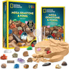 NATIONAL GEOGRAPHIC Mega Fossil and Gemstone Dig Kit - Excavate 20 Real Fossils and Gems, Science Kit for Kids, Rock Digging Excavation Kit, Geology Gifts for Boys and Girls (Amazon Exclusive)