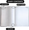 2025 Day Per Page A4 Yearly Diary with Appointment - Black