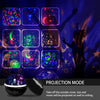 Baby Lights Projector, Roating Sensory Lights with 8 Lighting Modes, Starry Sky & Ocean Night Light Porjector for Kids, Baby Sensory Toy Gifts for Baby Gifts for Girls Boys - Black