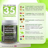 - Super Greens Powder with Mushroom - 35 Nutrient Dense Superfoods, Natural, no Added Sugar - High in Fibre, Protein, Vitamin C, Spirulina - Greens Supplement, Mushroom Powder - 300g