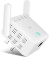 WiFi Extender Booster 300Mbps WiFi Booster Range Extender 2.4GHz Internet Booster with 3650 Sq.Ft Coverage, Easy Setup, UK Plug,Compatible with All Routers, S58V