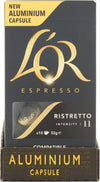 Espresso Ristretto Coffee Pods x10 Intensity 11 (Pack of 10, Total 100 Capsules)