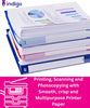 ® Premium 70/75 GSM A4 White Printer Copier Paper 5 Reams of 500 Multifunction Laser Inkjet Paper (1 Box, 5 Reams)