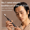 Sustainable Sonic Toothbrush - Electric Toothbrush Adults - Slim and Powerful Travel Toothbrush - Recyclable Plant-Based Head, 2 Modes, Mirror-Mount, and Charging Stand