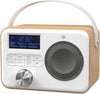 DAB Radio Portable, Bluetooth Speaker, DAB Plus/DAB Radio, FM Radio, Mains Powered or Battery Powered, Portable Bluetooth Speaker, USB Charging for 10 Hours Playback