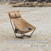 Dragonhide Oversized Camping Chair with Pillow Design, Comfortable Widened Seat Folding, 275 lbs Capacity