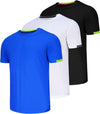 3 Pack Men T Shirts Running T Shirts for Men Gym Men's T Shirts Sport Tops for Men Dry-Fit Athletic T Shirts Breathable Activewear Shirts Work Shirt Muscle Fit Shirts Multipack